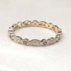Reserved for John Peridot Diamond Eternity Anniversary Ring,14K Yellow Gold - Lord of Gem Rings