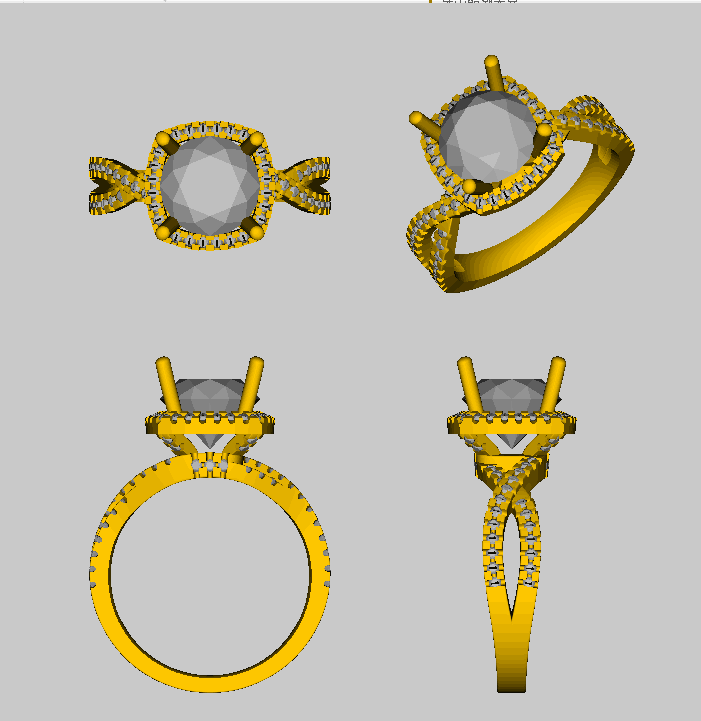 Reserved for JP 1st payment 7.5mm Round FB Moissanie Ring Infinite Love Shank 14K Rose Gold - Lord of Gem Rings