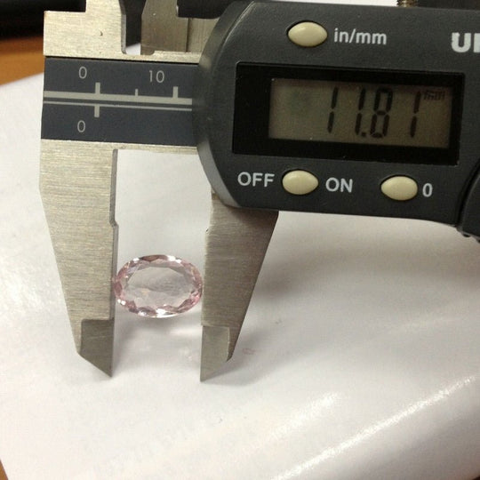 Reserved for Judi, Oval Pink Morganite Engagement Ring Pave Diamond 14K Rose Gold