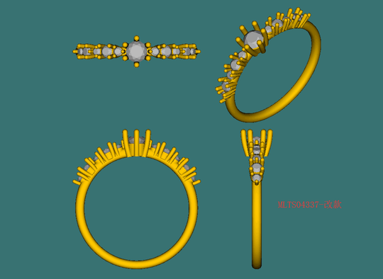 Reserved for Kamil Round Moissanite Ring Rainbow Gemstone Shank 14K Rose Gold 3.5mm