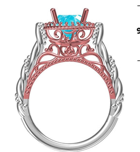 Reserved for Karmen - Personalized Two Tone Vintage Mother's Ring Initials - Lord of Gem Rings