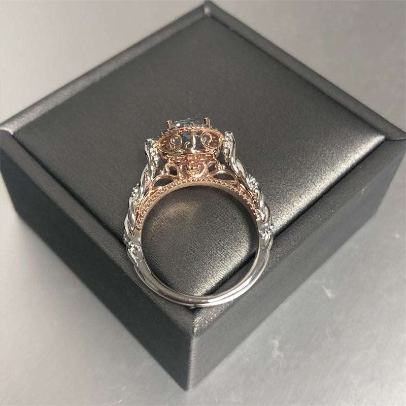 Reserved for Karmen - Personalized Two Tone Vintage Mother's Ring Initials - Lord of Gem Rings