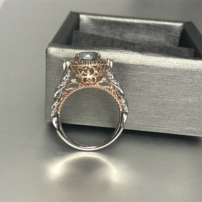 Reserved for Karmen - Personalized Two Tone Vintage Mother's Ring Initials - Lord of Gem Rings