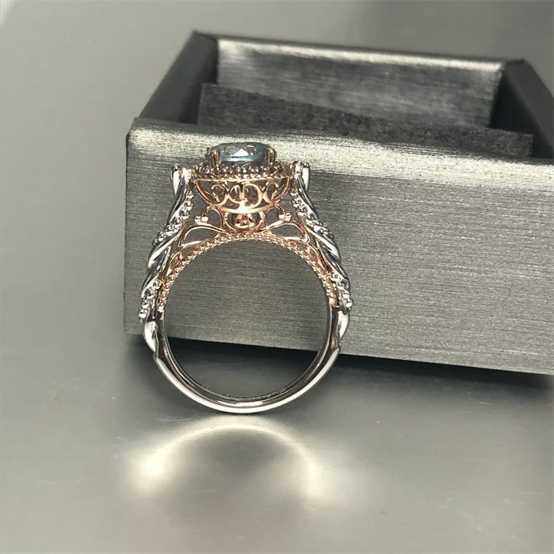 Reserved for Karmen - Personalized Two Tone Vintage Mother's Ring Initials - Lord of Gem Rings