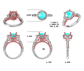 Reserved for Karmen - Personalized Two Tone Vintage Mother's Ring Initials - Lord of Gem Rings