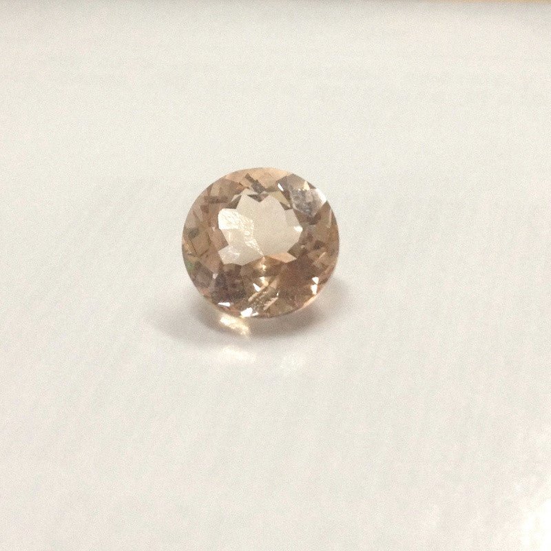 Reserved for Katherine Round PInk Morganite Ring VS Diamonds 14K Rose Gold 9mm - Lord of Gem Rings
