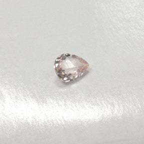 Reserved for Kelsey Pear Morganite Engagement Ring Pave Moissantie Wedding 14K Rose Gold - Lord of Gem Rings