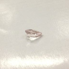 Reserved for Kelsey Pear Morganite Engagement Ring Pave Moissantie Wedding 14K Rose Gold - Lord of Gem Rings