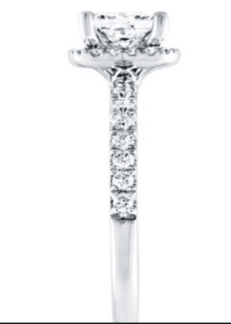 Reserved for Kendra Diamond Semi Mount Ring 14K White Gold Princess - Lord of Gem Rings