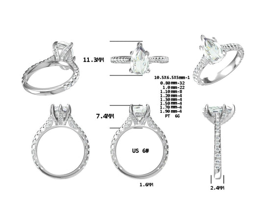 Reserved for KND - Diamond Matching Wedding Band Milgrains Platinum