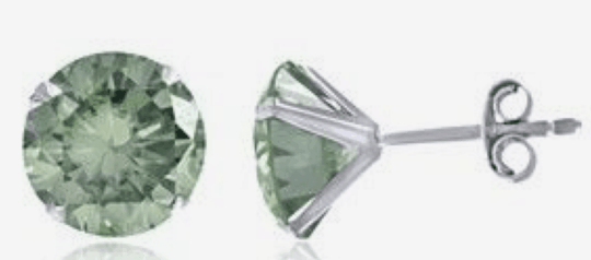 Reserved for Kyla: 1.5ct Round H Moissanite Stud Earrings 14k White Gold