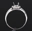 Reserved for lamulciber,Custom Made Semi Mount for Emerald cut stone - Lord of Gem Rings