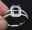 Reserved for lamulciber,Custom Made Semi Mount for Emerald cut stone - Lord of Gem Rings