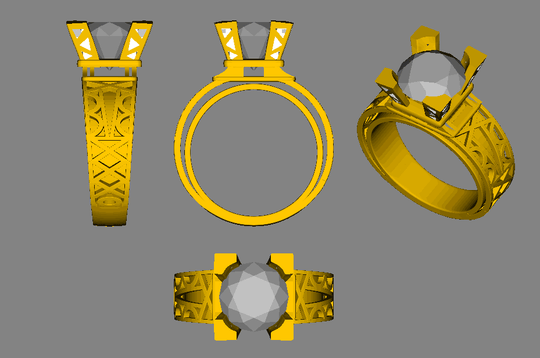 Reserved for license2diva  Custom  18K White Gold Semi Mount Ring for 9mm Moissanite