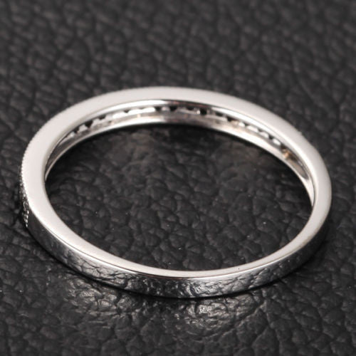Reserved for luciangyal82 Pave Black Diamond Wedding Band Full Eternity14K White Gold - Lord of Gem Rings