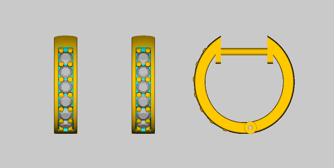 Reserved for Maria Pink/Yellow Sapphires Earrings hoops 14K Rose Gold - Lord of Gem Rings