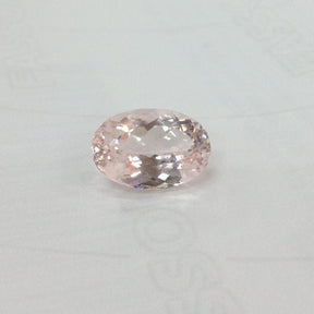 Reserved for Megan Custom Oval Morganite Engagement Ring 14K Rose Gold 1.5mm Pave Moisssanites - Lord of Gem Rings
