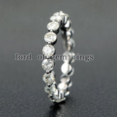 Reserved for Megan, Refurbish 3mm Moissanite Wedding Ring 14K Rose Gold - Lord of Gem Rings