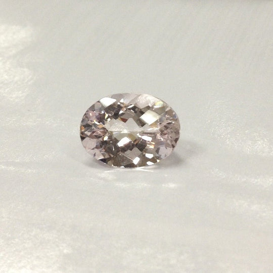 Reserved for Melissa Oval Morganite Engagement Ring Pave Diamond 14K Rose Gold