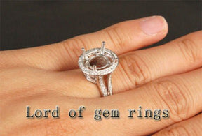 Reserved for Michelle Morgante Diamond Engagement Ring 14K Yellow Gold Oval 10x13mm - Lord of Gem Rings