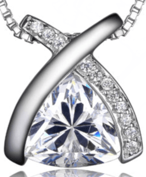 Reserved for Mindy,Custom Diamond Semi Mount Pendant for trillion - Lord of Gem Rings