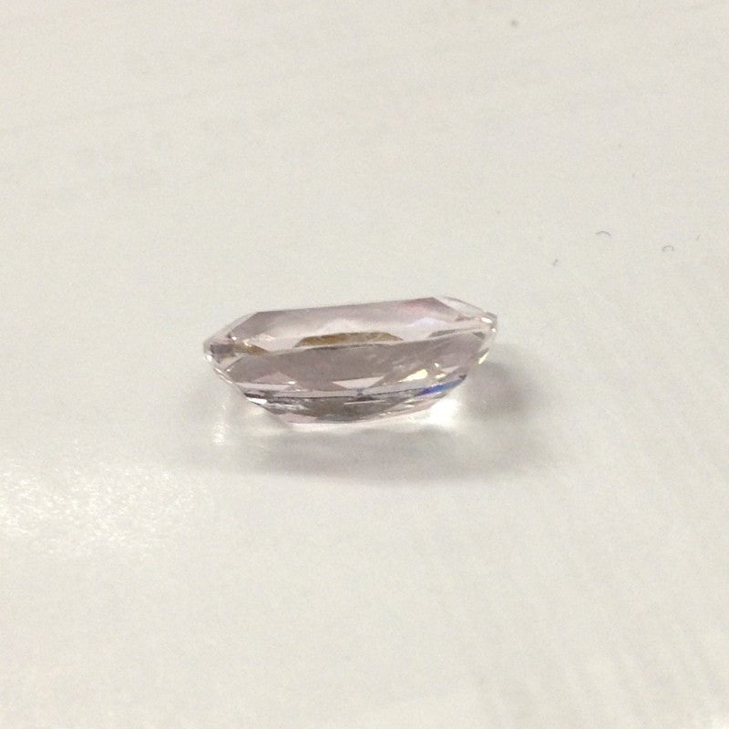 Reserved for missdeeree, 1st payment, Custom Cushion Morganite Diamond Engagement Ring 14K White Gold - Lord of Gem Rings