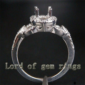 Reserved for morganshowhorse88, Diamond Engagment Semi Mount Ring 14K white Gold Setting Round - Lord of Gem Rings