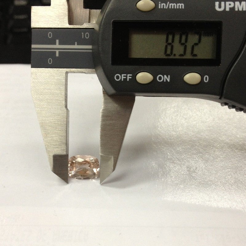 Reserved for Nancy, Peach Cushion Morganite Ring,Stone SKU: cu10.14-1.850.05 - Lord of Gem Rings