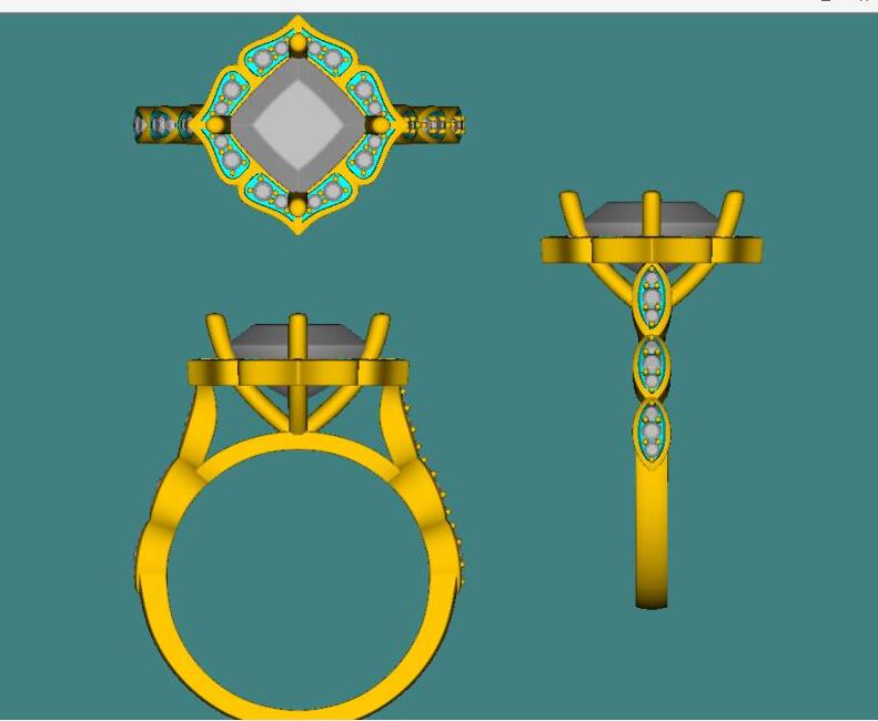 Reserved for natehoncho payments Custom Matching band for Cushion Morganite Cathedral Ring - Lord of Gem Rings
