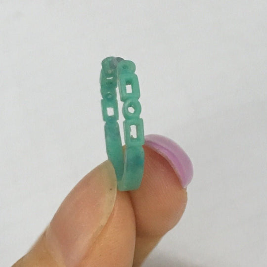 Reserved for Nikki Custom Open End  Baguette/Round Diamond Wedding RIng 14K Rose Gold