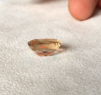 Reserved for ponbixda Emerald Cut Morganite Engagement Ring 14K Rose Gold 10x12mm - Lord of Gem Rings