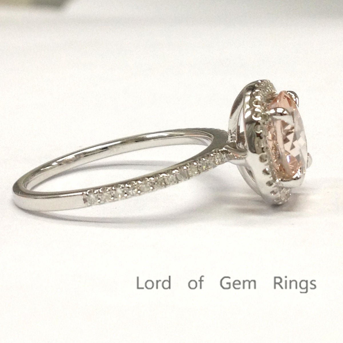 Reserved for rmalajv Round Ceylon Blue Sapphire Engagement Ring Pave Diamond Wedding 14K Yellow Gold　 - Lord of Gem Rings