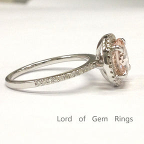 Reserved for rmalajv Round Ceylon Blue Sapphire Engagement Ring Pave Diamond Wedding 14K Yellow Gold　 - Lord of Gem Rings
