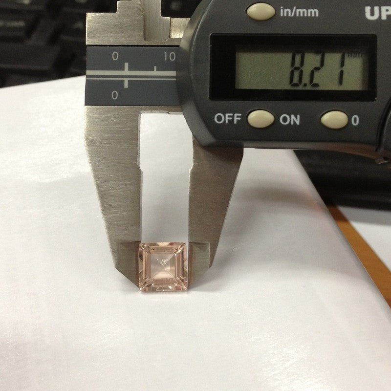 Reserved for rolexwatchboston,Custom Princess Morganite Engagement Ring,Stone SKU:pr33.8-2.930.05 - Lord of Gem Rings