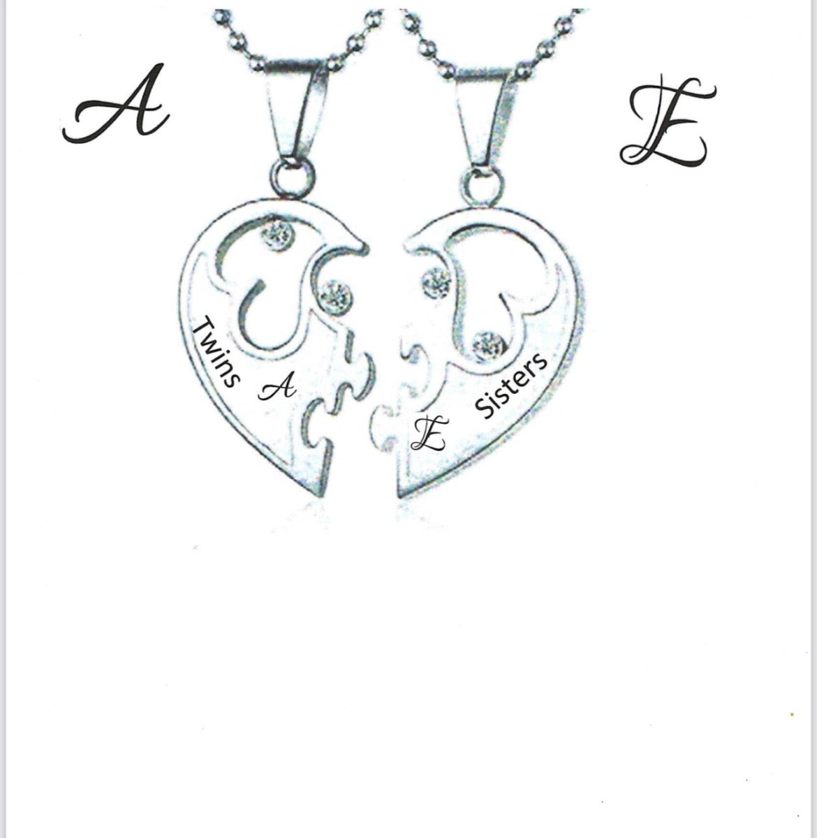 Reserved for Roy- Custom Personalized Semi Mount Interlocking Pendant 10K White Gold Pendant - Lord of Gem Rings