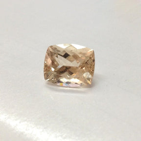 Reserved for Russell, Cushion Morganite Engagement Ring 14K White Gold - Lord of Gem Rings