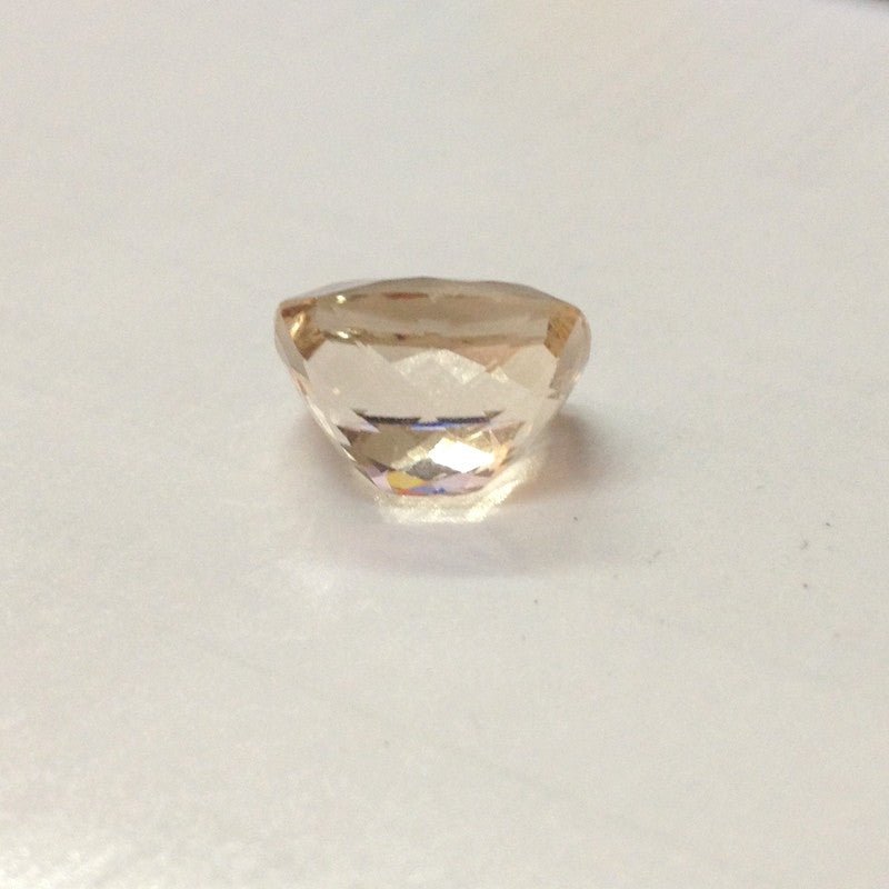 Reserved for Russell, Cushion Morganite Engagement Ring 14K White Gold - Lord of Gem Rings