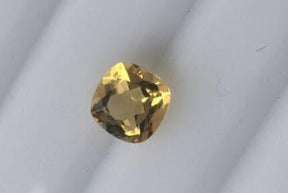 Reserved for Sarah Cushion Pale Citrine Engagement Ring14K White Gold 8mm, - Lord of Gem Rings