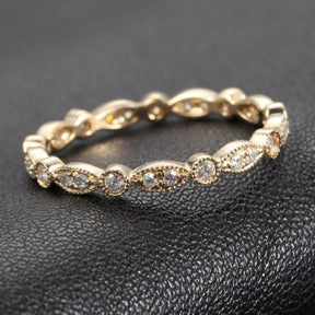 Reserved for searl_timot Pave Diamond Wedding Ring 18K Yellow Gold - Lord of Gem Rings