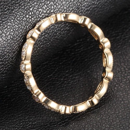 Reserved for searl_timot Pave Diamond Wedding Ring 18K Yellow Gold - Lord of Gem Rings