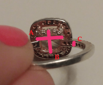 Reserved for Shannan Custom Contour Moissanite Ring Enhancer 10K Rose Gold