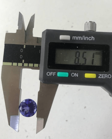 Reserved for Shaulah Bezel Round VVS Tanzanite Ring 14K White Gold - Lord of Gem Rings