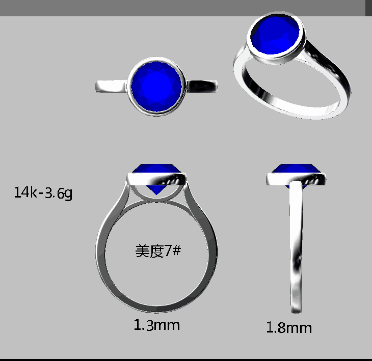 Reserved for Shaulah Bezel Round VVS Tanzanite Ring 14K White Gold - Lord of Gem Rings