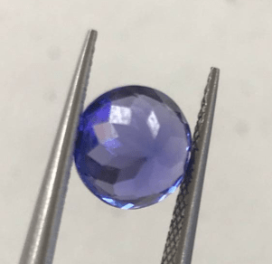 Reserved for Shaulah Bezel Round VVS Tanzanite Ring 14K White Gold - Lord of Gem Rings
