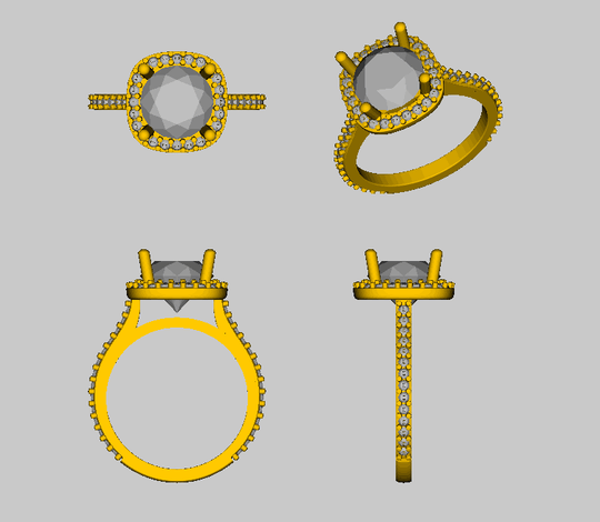 Reserved for Simone, Brilliant diamond wedding band 3/4Eternity 14K white gold