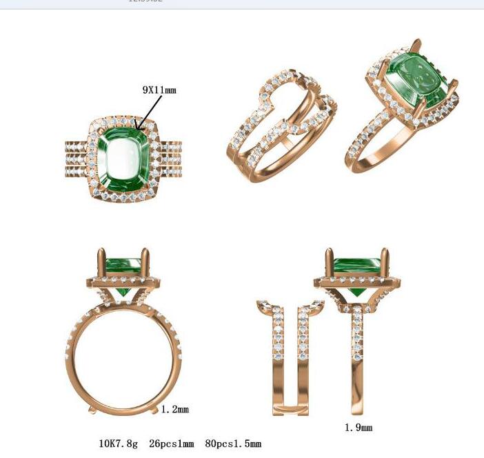 Reserved for sonya Custom Cushion Morganite Ring Forever-Togther Set 10K Rose Gold - Lord of Gem Rings