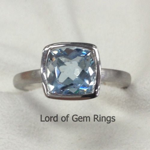 Reserved for spideyed24, Custom 14K Rose Gold Bezel Semi Mount for Square