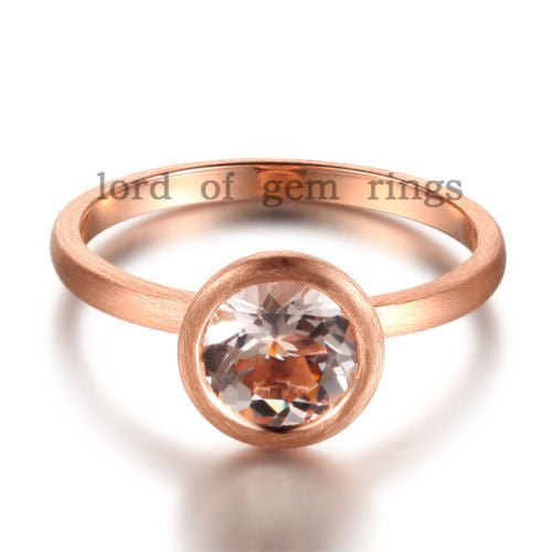 Reserved for Stephanie 14K White Gold Semi Mount Ring Bezel Brushed Finish - Lord of Gem Rings