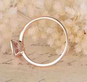 Reserved for Stephanie Oval Morganite Engagement Ring 14K White Gold - Lord of Gem Rings
