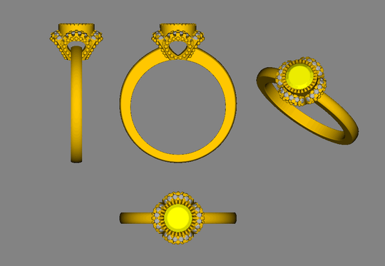 Reserved for Stephanie Round Green Tourmaline Ring Accent Diamond 14K Rose Gold